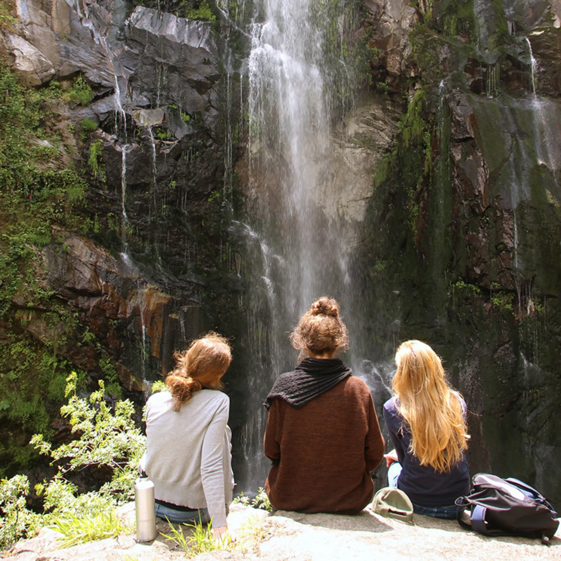 Three women waterfall 800x800